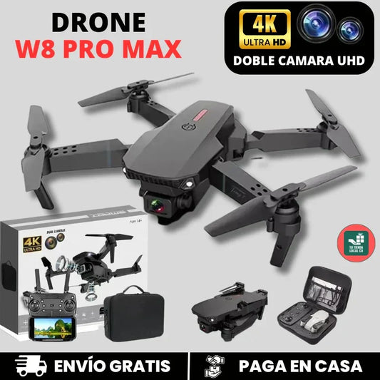 Dron Profesional 4K 999pro + 2 Baterías Adicionales y Estuche de Regalo - Garantía de 90 días