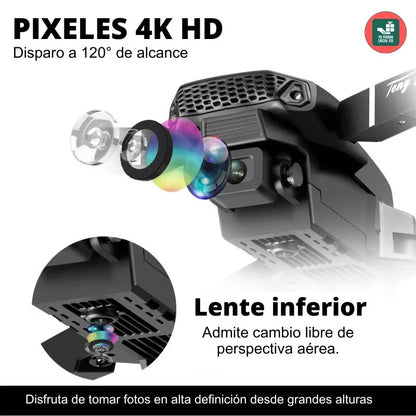 Dron Profesional 4K 999pro + 2 Baterías Adicionales y Estuche de Regalo - Garantía de 90 días