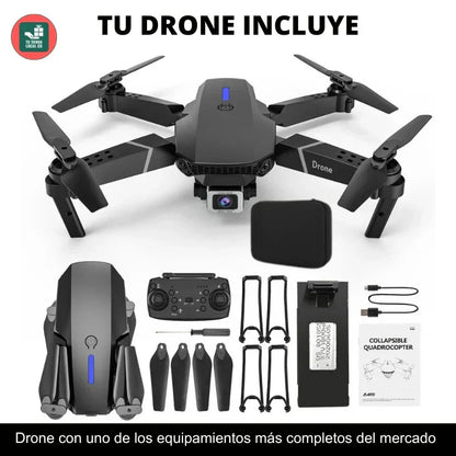 Dron Profesional 4K 999pro + 2 Baterías Adicionales y Estuche de Regalo - Garantía de 90 días