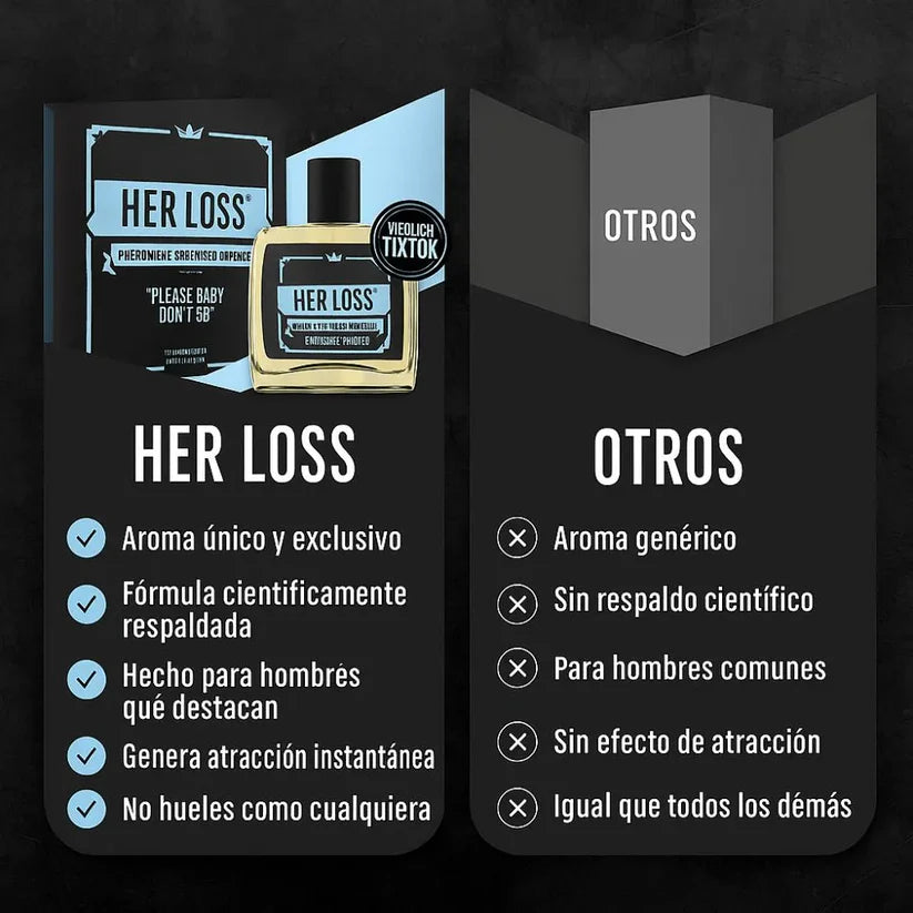 Her Loss, Perfume Cientificamente Probado Para Atraer Mujeres - Últimas 7 Unidades 🔥